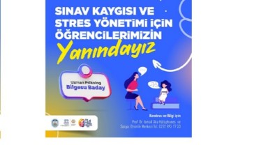 Efes Selçuk Belediyesi sınav kaygısı yaşayan öğrencilerin yanında