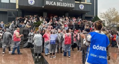 Buca'da bayram öncesi maaş krizi.... İşçiler iş bıraktı!