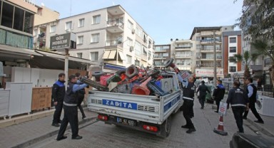 Karabağlar Belediyesi kaldırım işgallerini bitirmeye kararlı