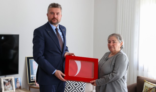 Başkan Görkem Duman’dan şehit evine ziyaret
