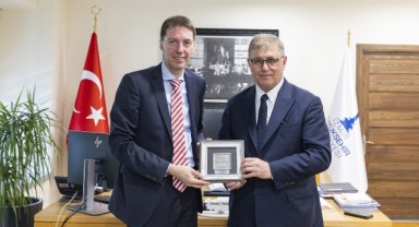 Başkan Tugay AB Türkiye Delegasyonu Başkan Yardımcısı Jurgis Vilcinskas’ı ağırladı