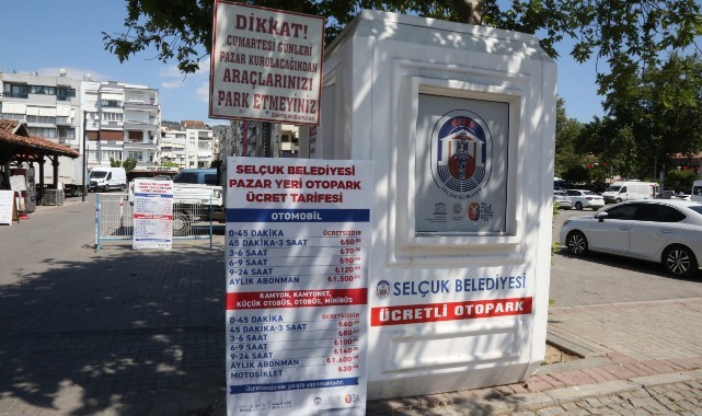 Efes Selçuk’ta Pazar Yeri Otoparkında Hem Ücretsiz Süre Arttı Hem Abonmanlık Başladı
