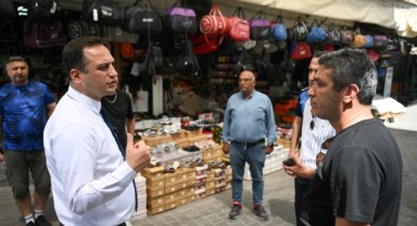 Başkan Eşki'den Çamdibi esnafına ziyaret