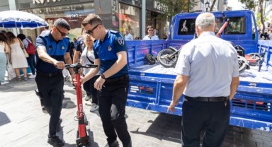 Yaya yollarında scooter ve motora geçit yok