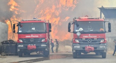 Bornova Gökdere’de yangınla mücadele sürüyor