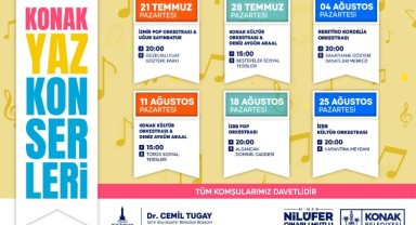 Konak Yaz Konserleri başlıyor