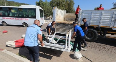 Menderes Belediyesi’nden Şezlong Operasyonu