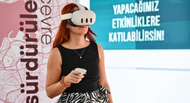 Büyükşehir’in sosyal konut projesi İEF’de VR gözlükle tanıtılıyor