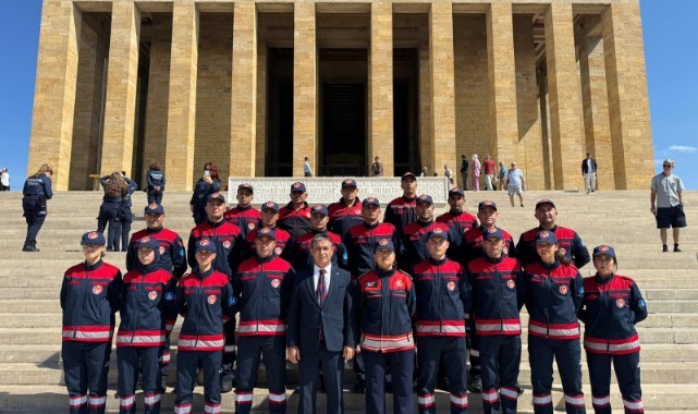 İtfaiyeciler Ata’nın huzuruna çıktı