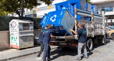 Karşıyaka’da geri dönüşüm hamlesi: 100 noktaya mavi konteyner