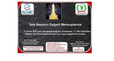 17. Altın saat kulesi ödülleri töreni İlk etabı Menderes’te yapılacak