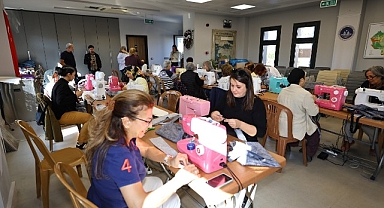 Efes Selçuk'ta kadınlar dikiş atölyesinde buluştu