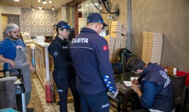 Güzelbahçe Belediyesi zabıta ekiplerinden restoranlara sıkı denetim