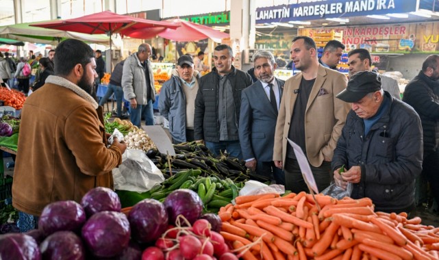 Başkan Eşki’den İnönü Mahallesi Pazaryeri’nde denetim ve esnaf buluşması