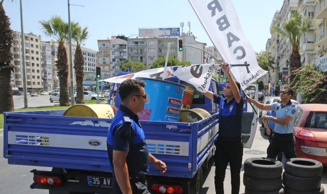 Karşıyaka Zabıtası iş başında!