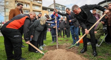 Buca’da 6 Şubat’ta kaybedilenler fidanlarla anıldı