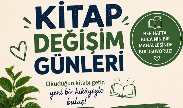 Buca’da “Kitap Değişim Günleri” başlıyor