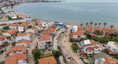 Yeni Foça’da tarihi dere yatağı güçlendiriliyor