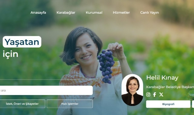 Karabağlar Belediyesi’nin Yeni Web Sitesi Hizmete Açıldı