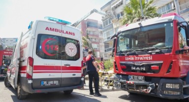 Karabağlar'daki yangında 6 kişi güvenle tahliye edildi