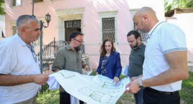 Latife Hanım Köşkü’nde restorasyon devam ediyor: Başkan Ünsal’dan yerinde inceleme