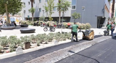 Alsancak sokakları yenilenmeye devam ediyor