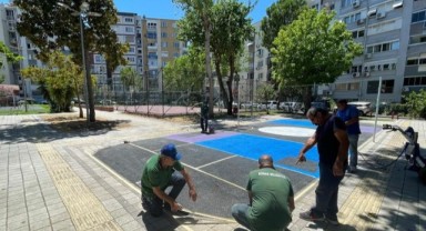 Çocuklar istedi, Başkan Mutlu yaptı: O park voleybol sahasına kavuştu