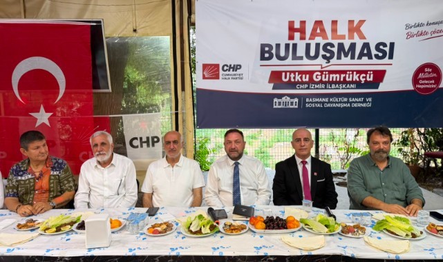 Gümrükçü Basmane'de Halk Buluşmasında Konuştu