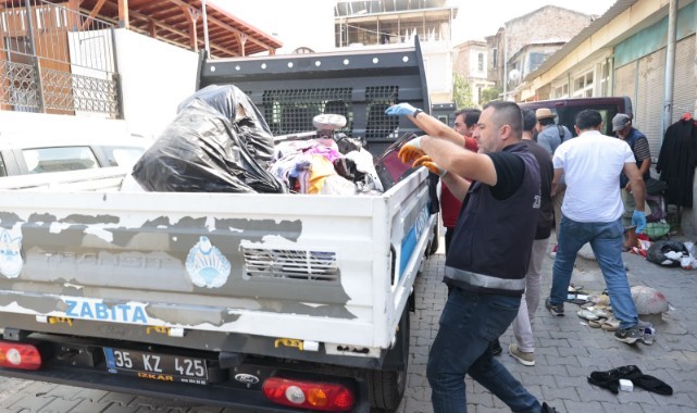 Konak zabıtasından izinsiz seyyar satışa sıkı denetim