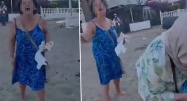 Plajda sözlü saldırı olayında yeni gelişme: Tutuklama talebiyle adliyeye sevk edildi