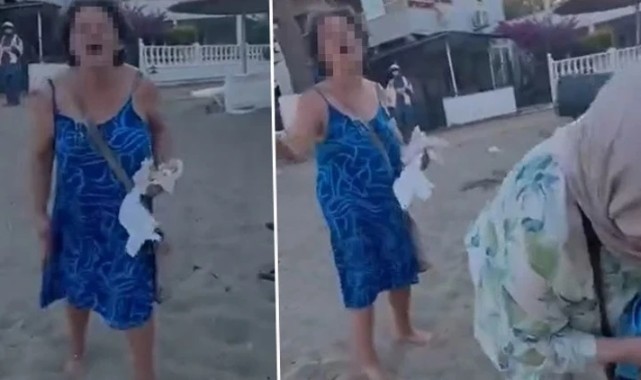 Plajda sözlü saldırı olayında yeni gelişme: Tutuklama talebiyle adliyeye sevk edildi